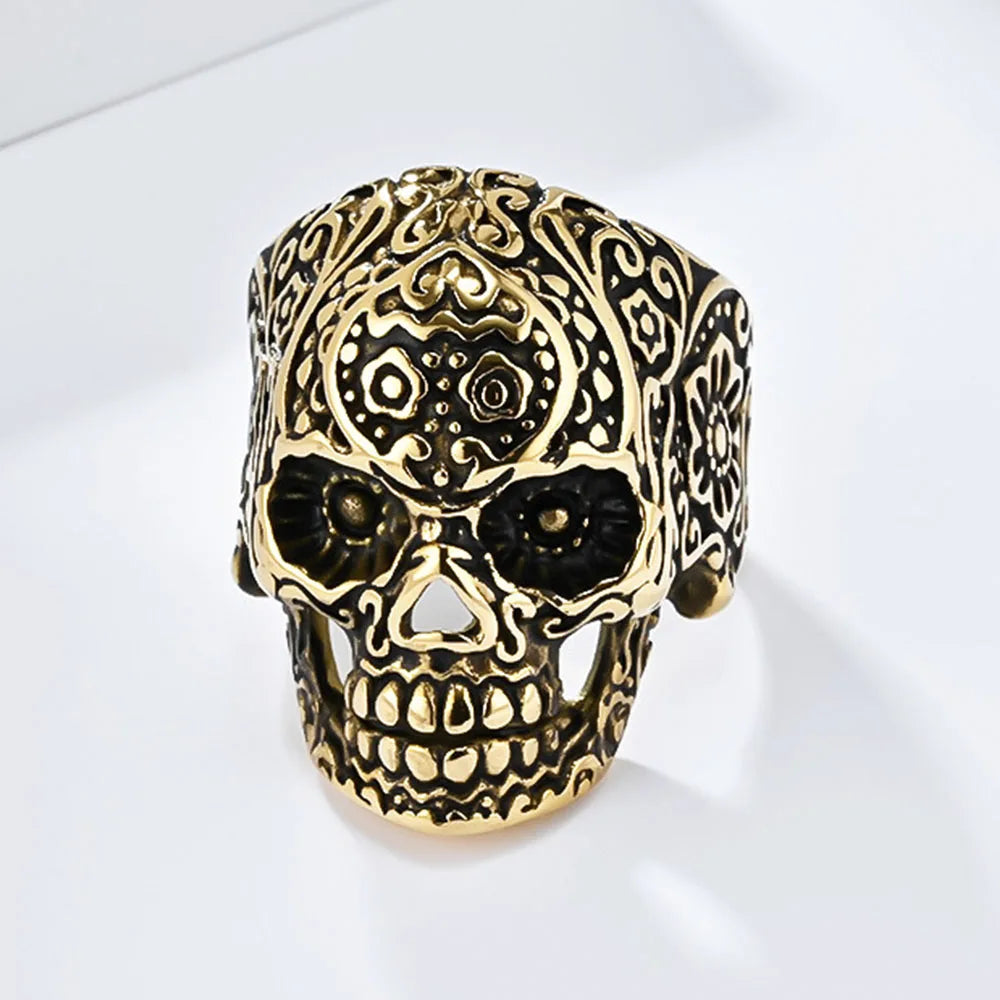 European And American Rings For Men, Personalized Punk Style Titanium Steel Fashionistas, Skull Rings