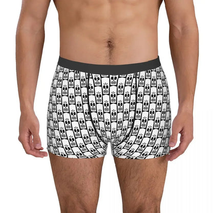 Manny Calavera Portrait Grim Fandango Game Underpants Cotton Panties Men's Underwear Sexy Shorts Boxer Briefs