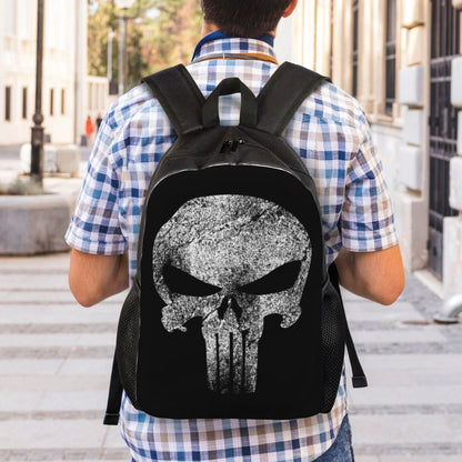 Skull Eyes Travel Backpack Women Men School Laptop Bookbag Halloween College Student Daypack Bags