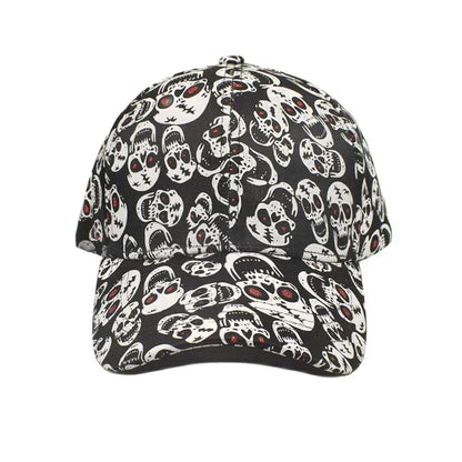 Personalized Skull Print Baseball Cap Men Women Gorros Trucker Cap Unisex Adjustable Duck Sun Hat Outdoor Anti-Sun Hip Hop