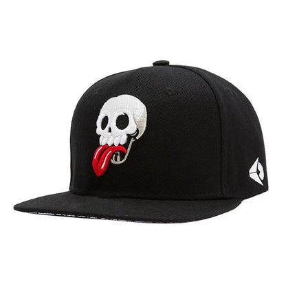 New Skull flat Cap Fashion Cotton snapback baseball Caps hip hop Caps Unisex Trucker hat outdoor leisure sports caps gorars