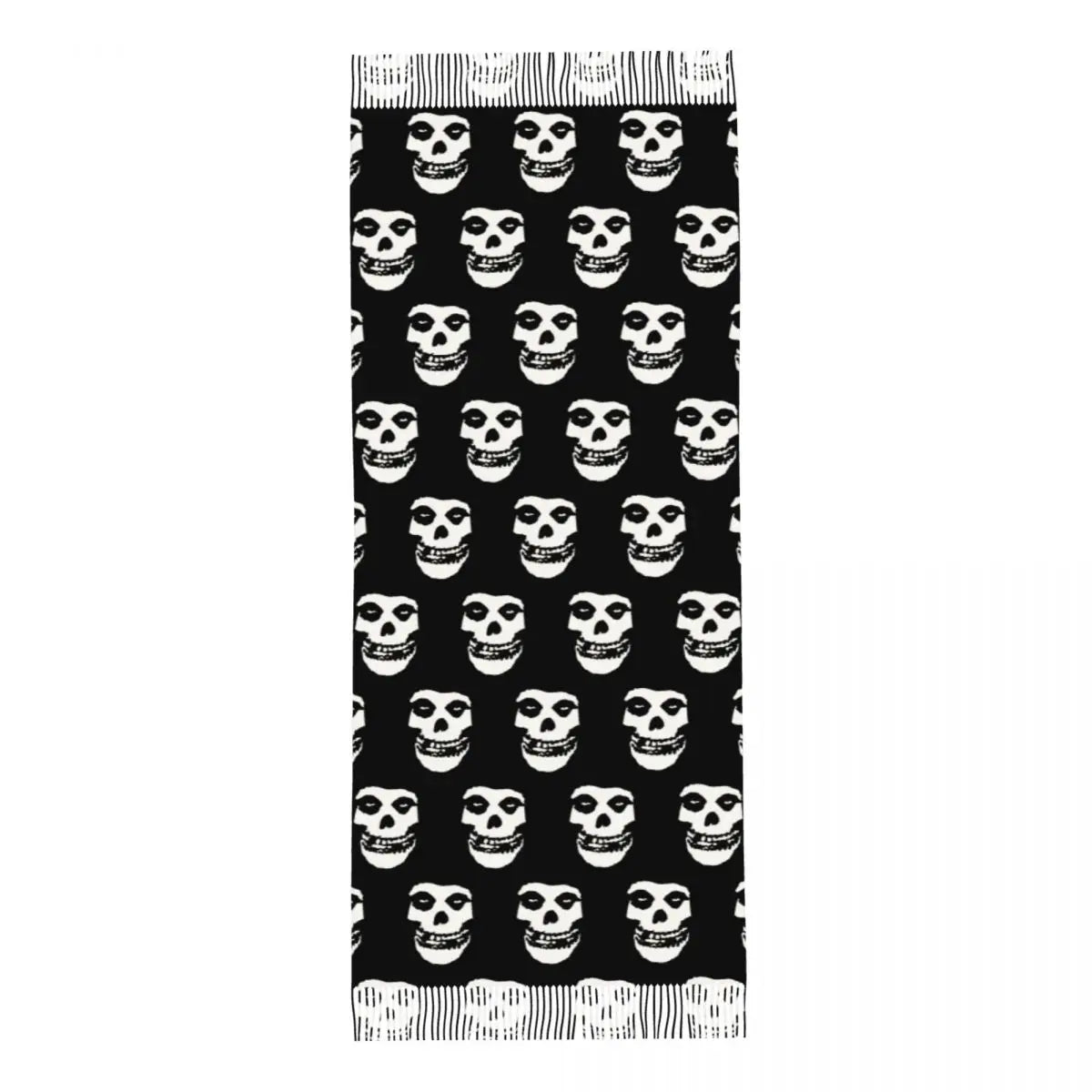 Misfits-Logo Scarf for Women Fall Winter Shawl Wrap Long Scarves with Tassel Ladies