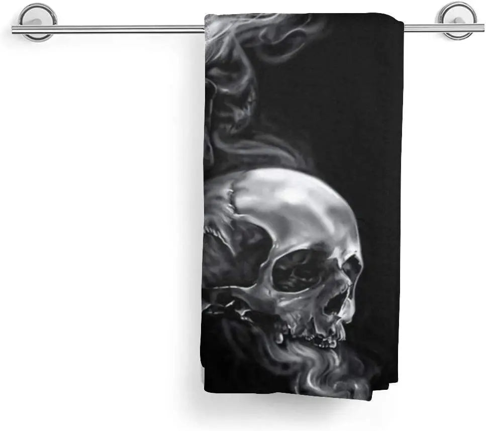 Smoke Skull Luxury Hand Towels Ultra Soft Highly Absorbent Premium Microfiber Bath Towel for Hand Gym Beauty Hair Care