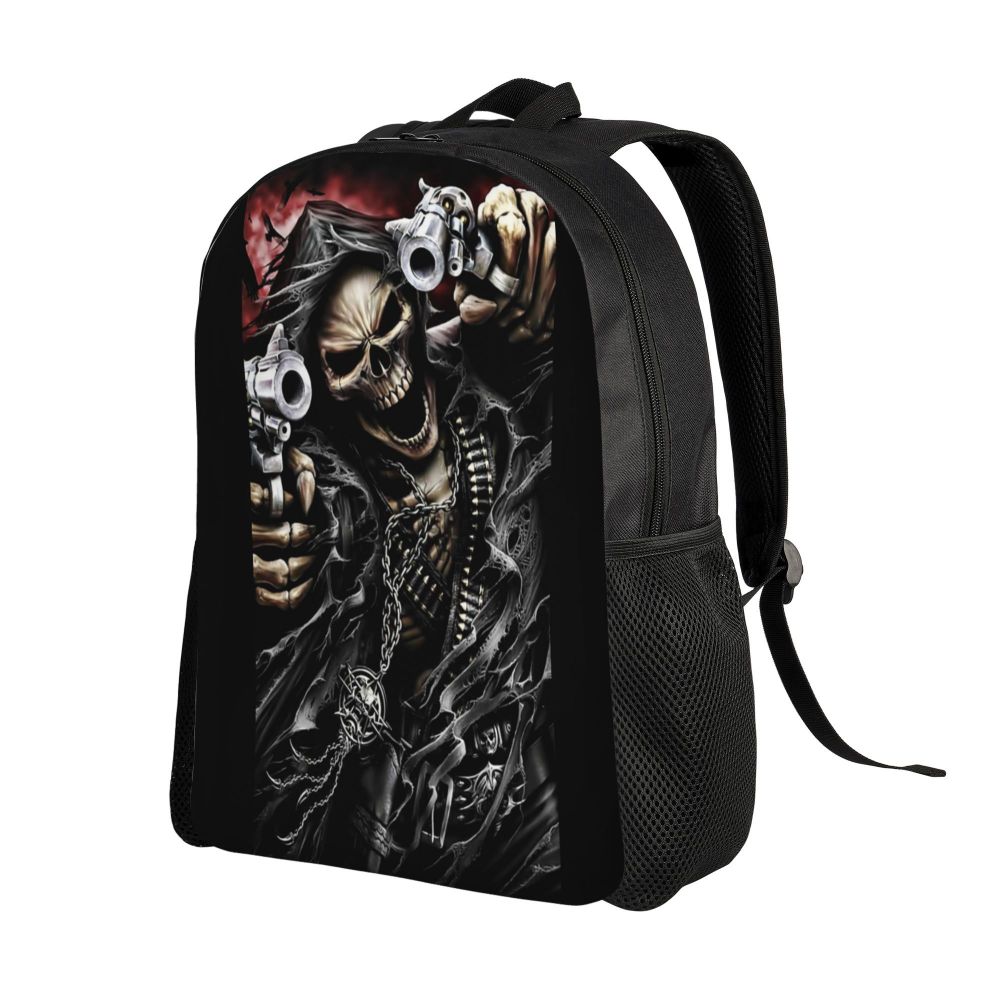 Skull Eyes Travel Backpack Women Men School Laptop Bookbag Halloween College Student Daypack Bags