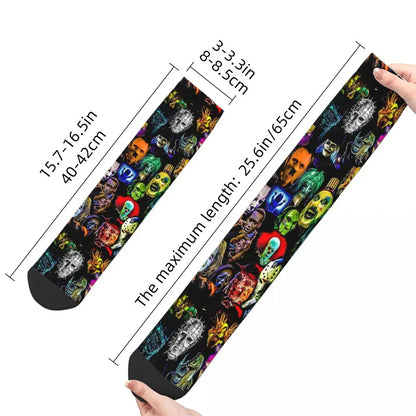 Horror Movie Character Men Women Socks Cycling Novelty Spring Summer Autumn Winter Stockings Gift