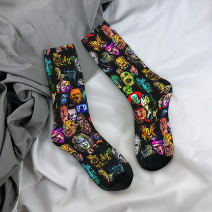 Horror Movie Character Men Women Socks Cycling Novelty Spring Summer Autumn Winter Stockings Gift