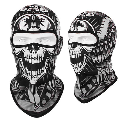 Skull Balaclava Mask Men Cycling Cap Snowboard Ski Face Cover Motorcycle Bicycle Hat Bandana Scarf Neckwarm Breathable Windproof