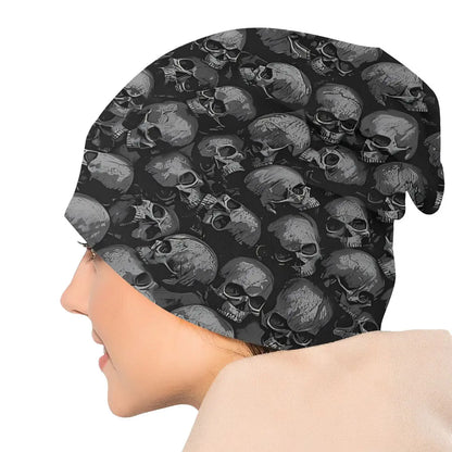 Grunge Skulls Skullies Beanies Caps Totally Gothic Thin Hat Autumn Spring Bonnet Hats Men Women's Unisex Ski Cap