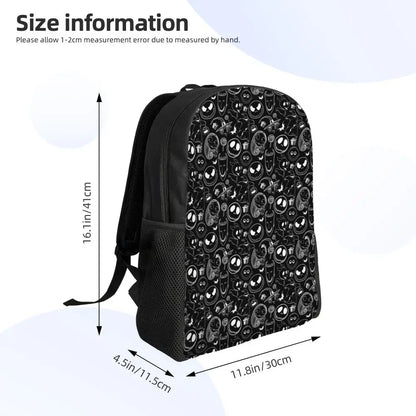 Custom Nightmare Before Christmas Backpacks for Men Women School College Student Bookbag Skellington Halloween Skull Bags