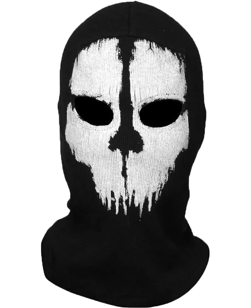 Cotton Balaclava Skull Ghost Mask Ski Mask Skeleton Face Scarf Neck Gaiters for Men Motorcycle Cycling Outdoor